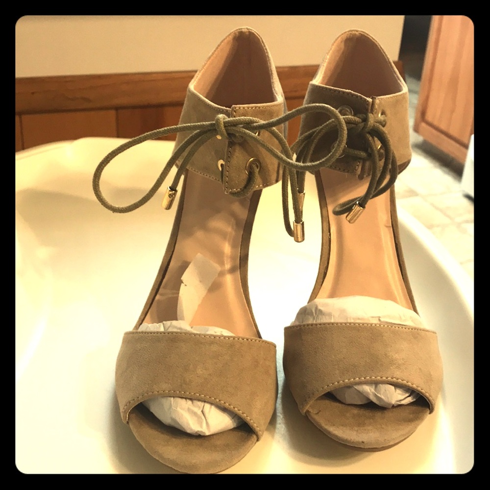 Open toe stiletto heels